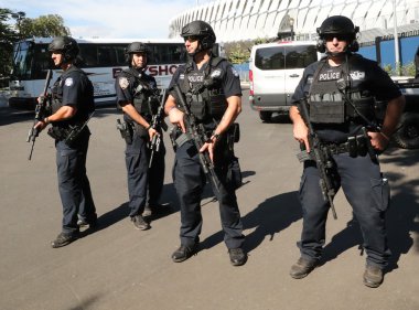 New York polisi counter Terörizm memurları güvenlik sağlama