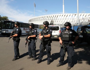 New York polisi counter Terörizm memurları güvenlik sağlama
