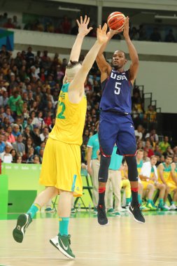 Olimpiyat Şampiyonu takım ABD grup A basketbol match Team Usa ve Avustralya arasında eylem Kevin Durant