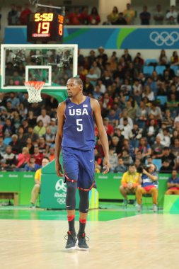 Olimpiyat Şampiyonu takım ABD grup A basketbol match Team Usa ve Avustralya arasında eylem Kevin Durant