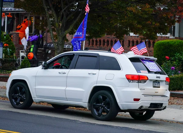 Brooklyn New York Ottobre 2020 Sostenitori Del Presidente Trump Partecipano — Foto Stock