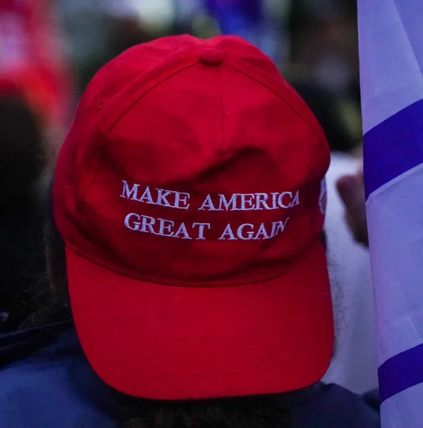 Brooklyn New York October 2020 President Trump Supporter Wears Make — Stock Photo, Image