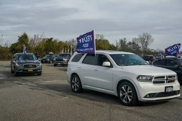 Brooklyn New York November 2020 President Trump Supporters Participate National — Stock Photo, Image