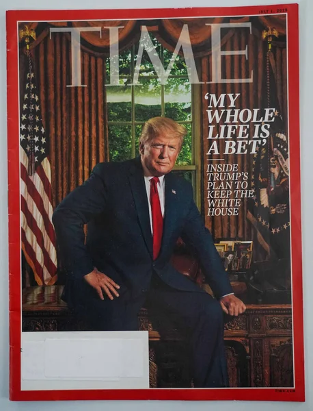 Brooklyn New York November 2020 Time Magazine Issue President Donald — Stock Photo, Image