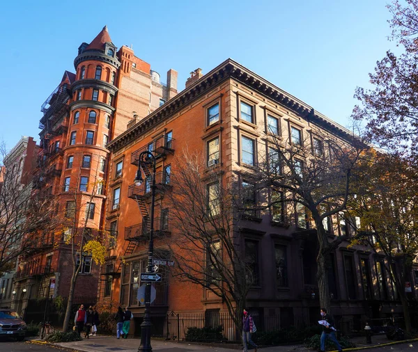 Brooklyn New York Novembre 2020 Brownstone New York Nello Storico — Foto Stock