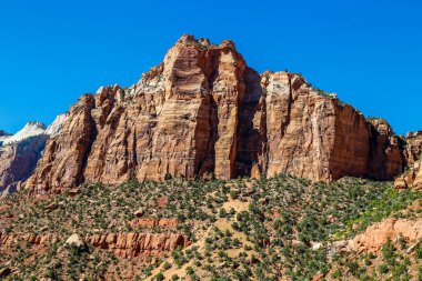 Utah 'taki Zion Ulusal Parkı' nda jeolojik oluşumlar