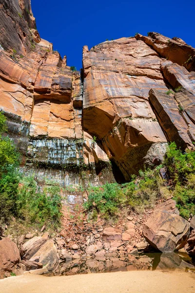 Geologische Formaties Het Nationaal Park Zion Utah — Stockfoto