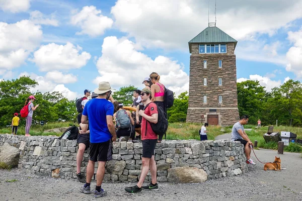 Bear Mountain New York June 2020 Perkins Memorial Tower Summit — Stock Photo, Image