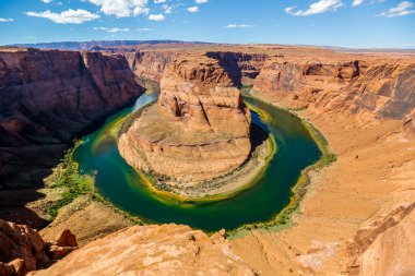 Arizona, ABD 'de Colorado Nehri üzerindeki Horseshoe Bend.