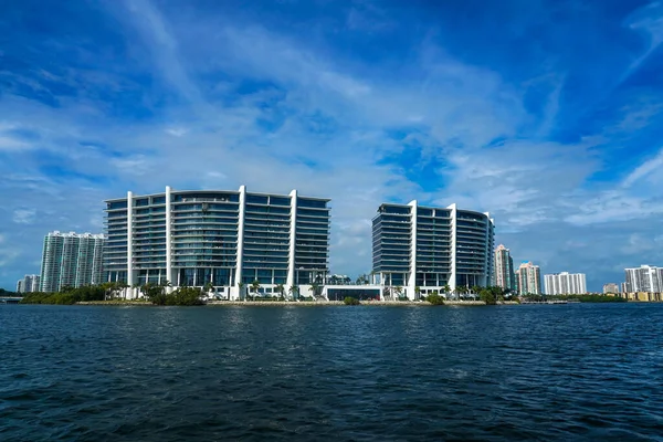 Aventura Florida Janeiro 2021 Condomínios Luxo Aventura Miami Flórida Vista — Fotografia de Stock