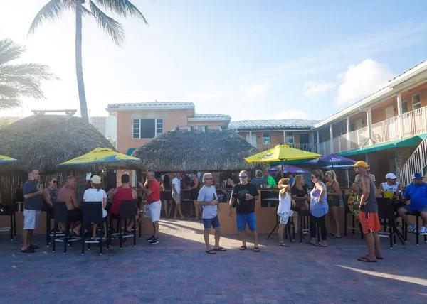 Hollywood Beach Florida Januari 2021 Inwoners Toeristen Genieten Buiten Aan — Stockfoto