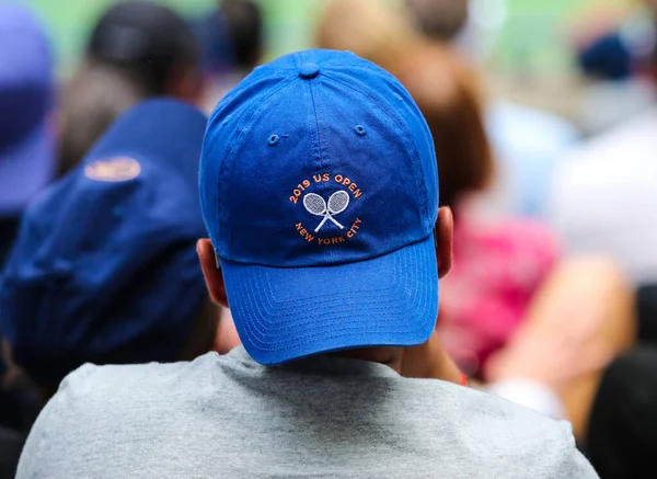 Nueva York Septiembre 2019 Los Fanáticos Del Tenis Usan Sombrero — Foto de Stock