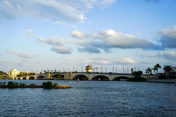 Royal Palm Bridge View Intracoastal West Palm Beach Florida — Stock Photo, Image