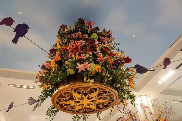 Decorazione Floreale Durante Famoso Macy Annual Flower Show Presso Macy — Foto Stock