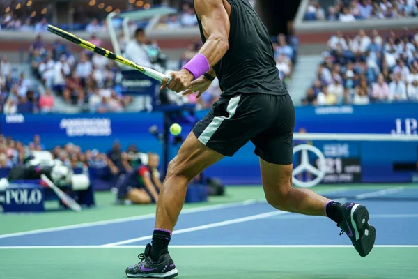 Nova Iorque Setembro 2019 Rafael Nadal Campeão Open Espanha Ação — Fotografia de Stock