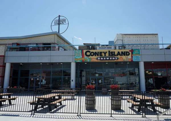 Brooklyn New York May 2021 Coney Island Brewery Coney Island — 图库照片