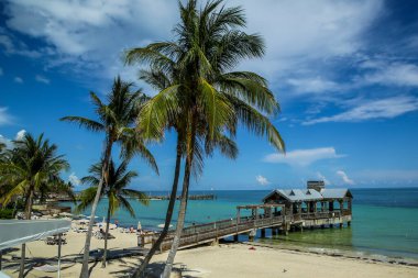 Key West, Florida 'da okyanus taraçası