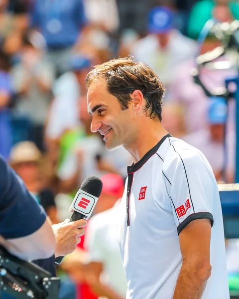 New York September 2019 Voudig Grand Slam Kampioen Roger Federer — Stockfoto