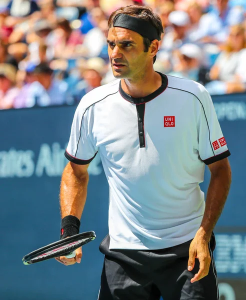 New York Září 2019 Násobný Šampion Grand Slam Roger Federer — Stock fotografie