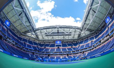 NEW YORK - 7 Eylül 2019: Arthur Ashe Stadyumu Billie Jean King Ulusal Tenis Merkezi 2019 ABD Açık New York