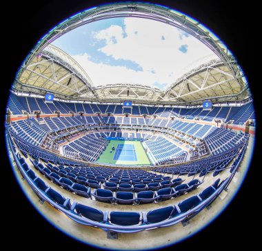 NEW YORK - 7 Eylül 2019: Arthur Ashe Stadyumu Billie Jean King Ulusal Tenis Merkezi 2019 ABD Açık New York