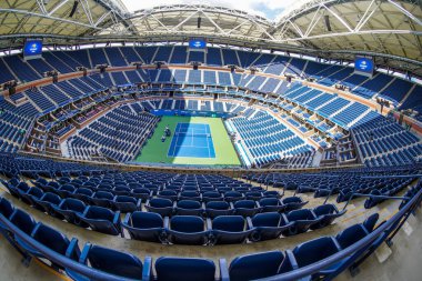 NEW YORK - 7 Eylül 2019: Arthur Ashe Stadyumu Billie Jean King Ulusal Tenis Merkezi 2019 ABD Açık New York