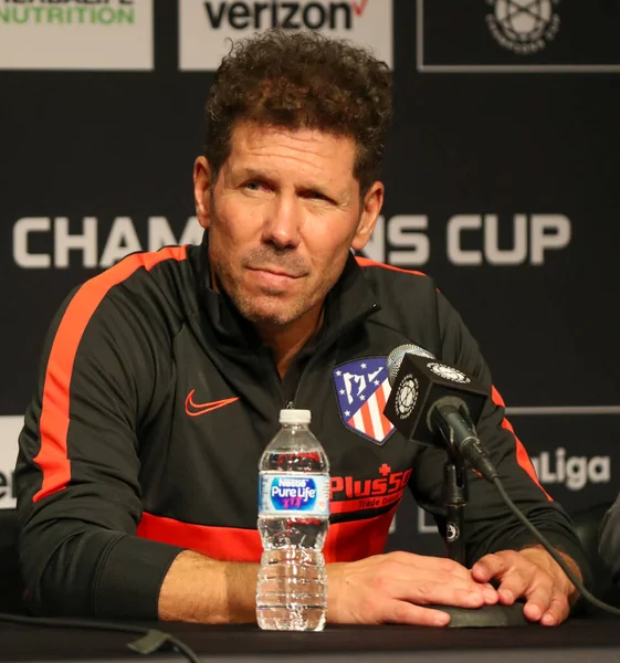 Oriente Rutherford Luglio 2019 Diego Simeone Allenatore Dell Atletico Madrid — Foto Stock