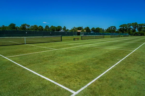 Pista Tenis Hierba — Foto de Stock