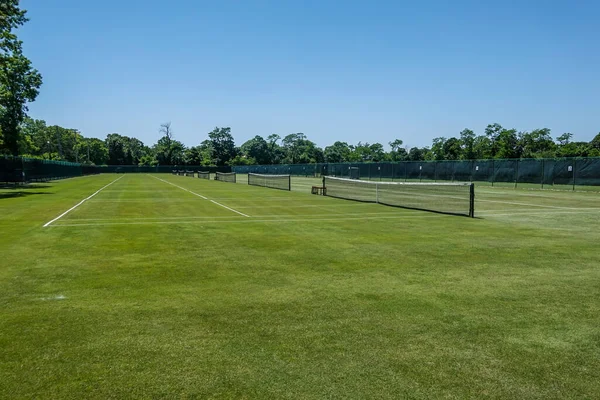 Gras Tennisbaan — Stockfoto