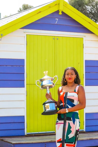 Melbourne Australia January 2019 Times Grand Slam Champion Naomi Osaka — Stock Photo, Image