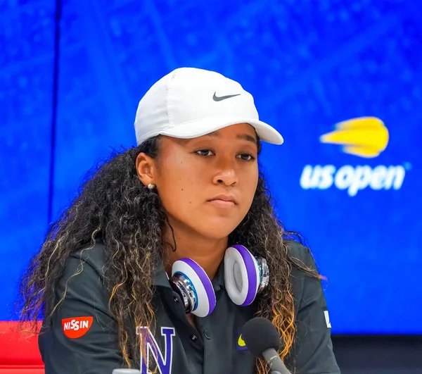 New York August 2019 Grand Slam Bajnok Naomi Osaka Japán — Stock Fotó