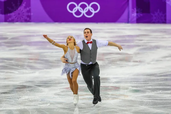 Gangneung South Korea Ruary 2018 Olympiska Mästare Aljona Savchenko Och — Stockfoto