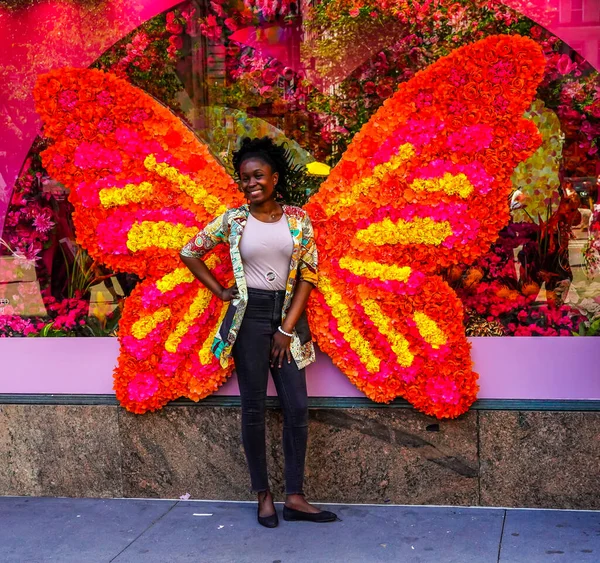 New York Maggio 2021 Decorazione Floreale Durante Famoso Macy Annual — Foto Stock