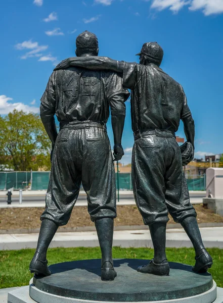 Brooklyn New York May 2021 Jackie Robinson Pee Wee Reese — 图库照片