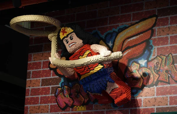 Nova Cidade Iorque Julho 2021 Lego Marvel Modelo Super Heroe — Fotografia de Stock