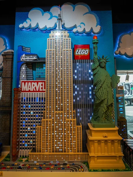 New York City July 2021 Exclusive Nyc Inspired Lego Model — Stock Photo, Image