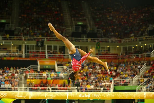 Rio Janeiro Brasile Agosto 2016 Campionessa Olimpica Simone Biles Degli — Foto Stock