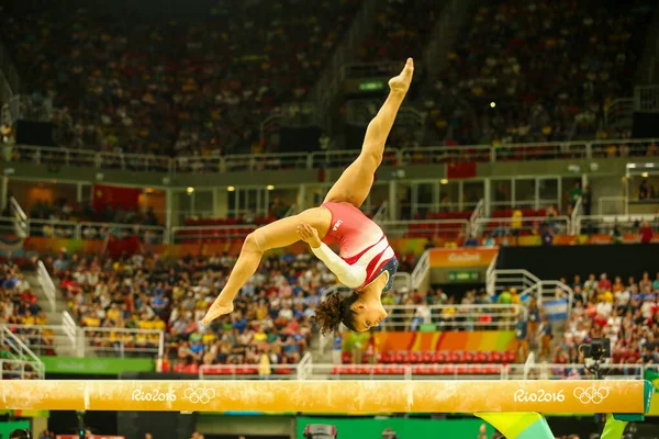 Rio Janeiro Brazil August 2016 Mästare Laurie Hernandez Usa Tävlar — Stockfoto