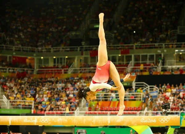 Rio Janeiro Brasilien August 2016 Olympiasiegerin Laurie Hernandez Aus Den — Stockfoto