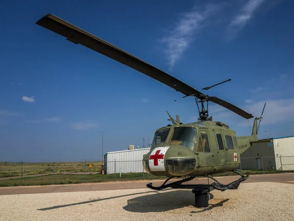 Penrose Colorado Agosto 2021 Helicóptero Bell Iroquois Parque Memorial Guerra — Fotografia de Stock