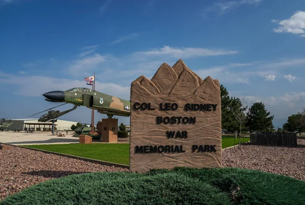 Penrose Colorado August 2021 Colonel Leo Sidney Boston War Memorial — Stockfoto