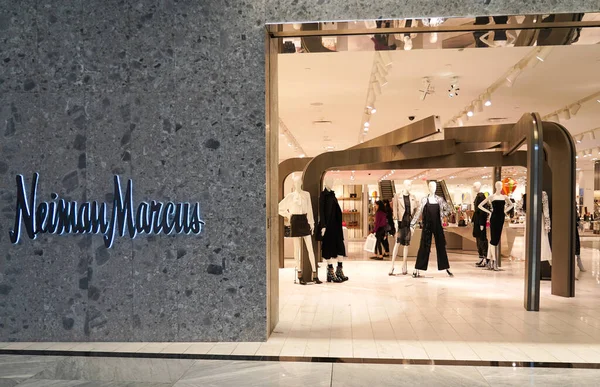 New York October 2019 Neiman Marcus Sign Neiman Marcus First — Stock Photo, Image