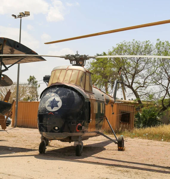 Hatzerim Israel Mayo 2017 Helicóptero Multipropósito Sikorsky Chickasaw Exhibición Museo —  Fotos de Stock