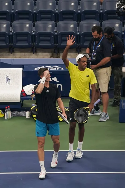 Nova Iorque Setembro 2021 2021 Open Men Doubles Champions Rajeev — Fotografia de Stock