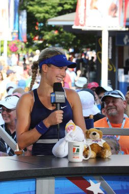 tenisçi eugenie bouchard Tenis kanal bize ile röportaj sırasında açık 2014
