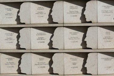 274 Staten Island residents killed in the September 11 attack honored  at the Postcards 9 11 memorial in Staten Island clipart