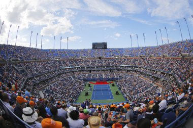 Arthur ashe Stadyumu ABD Açık açılış töreni sırasında 2014 kadınlar billie jean adlı son Kral Ulusal Tenis Merkezi