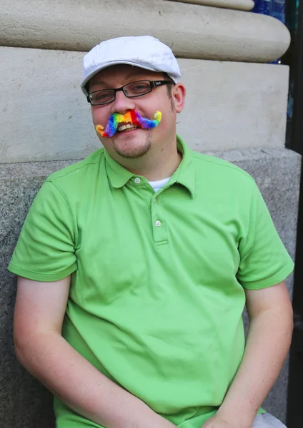 LGBT Pride Parade participant in New York City — Stock Photo, Image