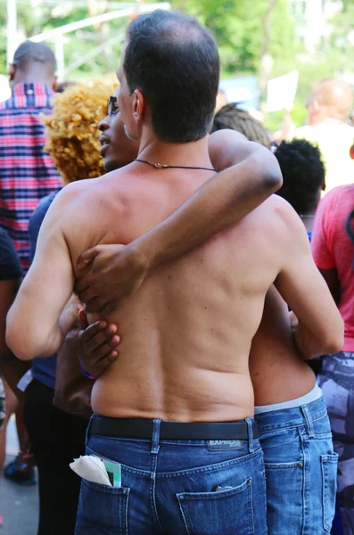 new York'ta LGBT gurur geçit katılımcılar