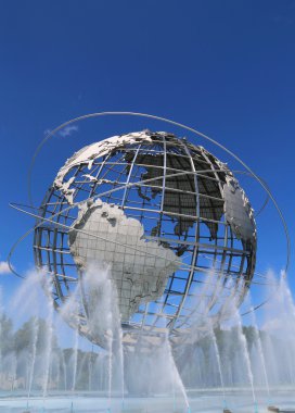 1964 new york dünya s adil unisphere meadows park kızarma içinde